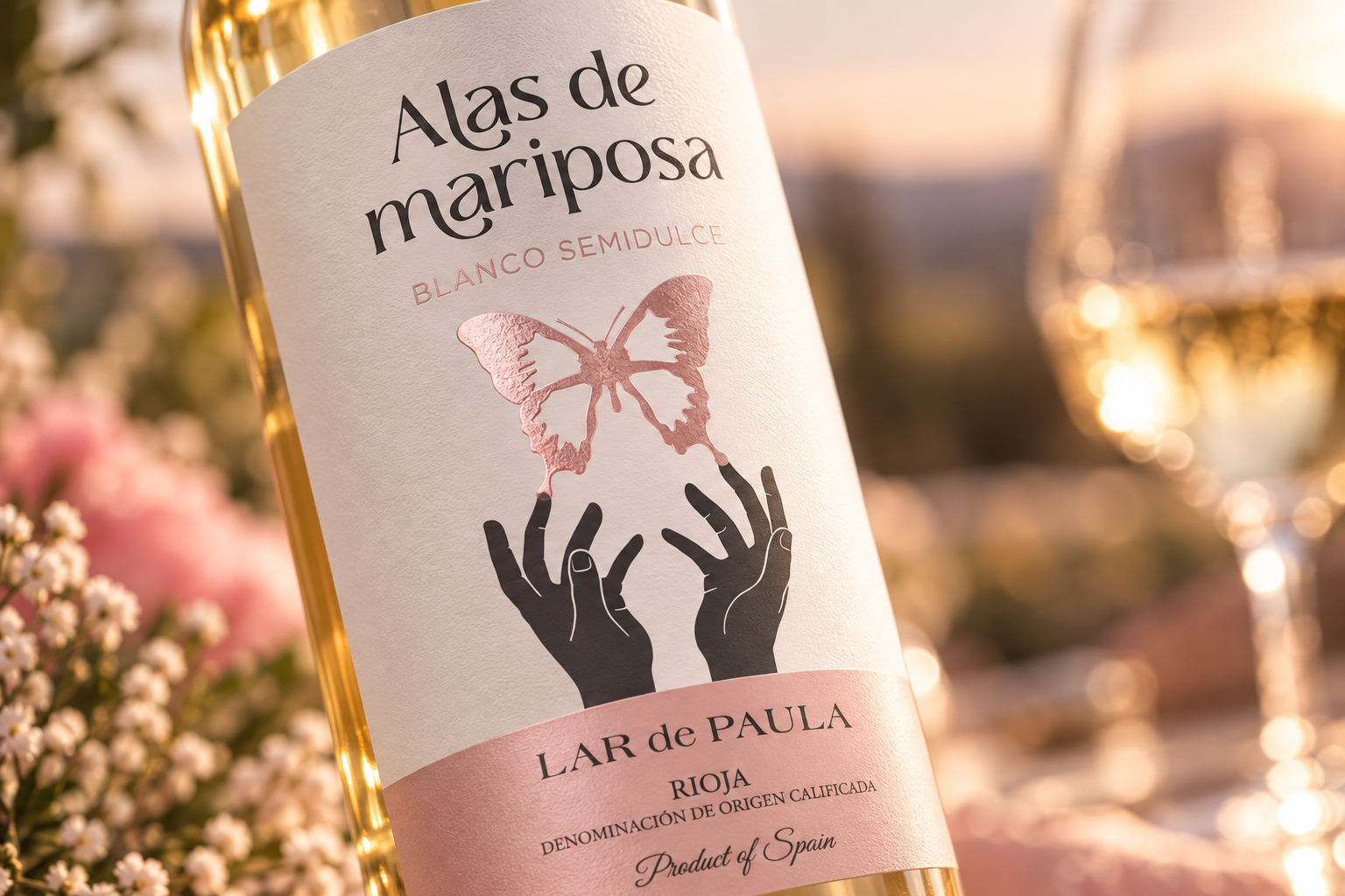 ETIQUETA VINO BLANCO RIOJA SEMIDULCE