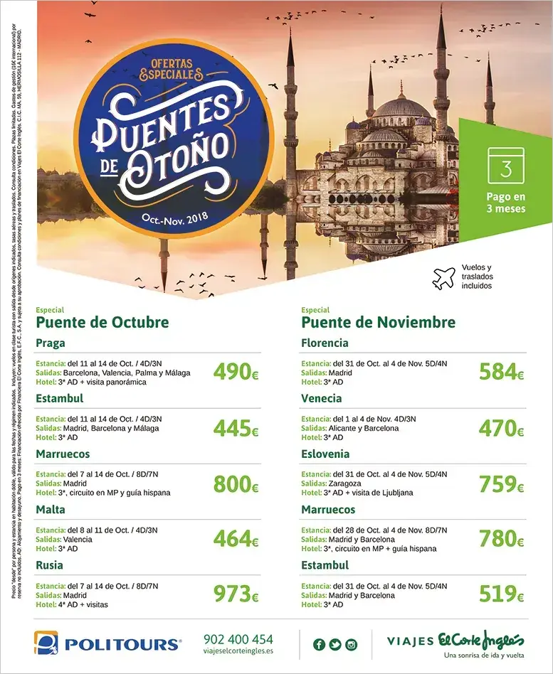 POLITOURS Y VIAJES EL CORTE INGLÉS