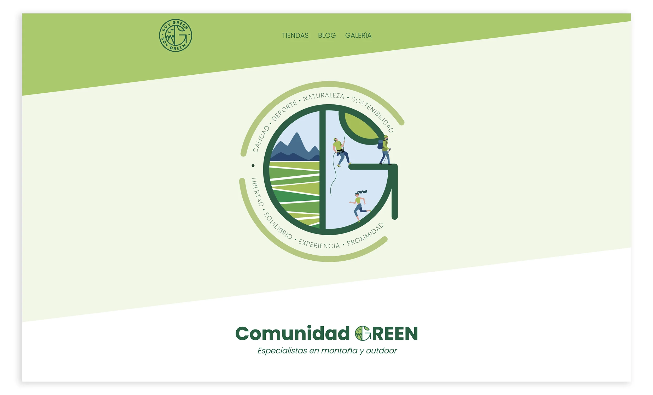 Web/blog para comunidad de tiendas deportivas 
